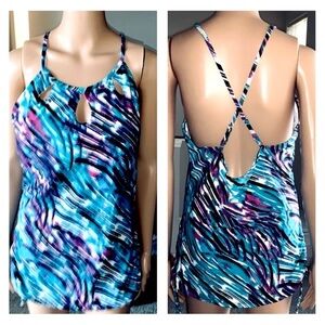 Vibrant Tankini Swimsuit!